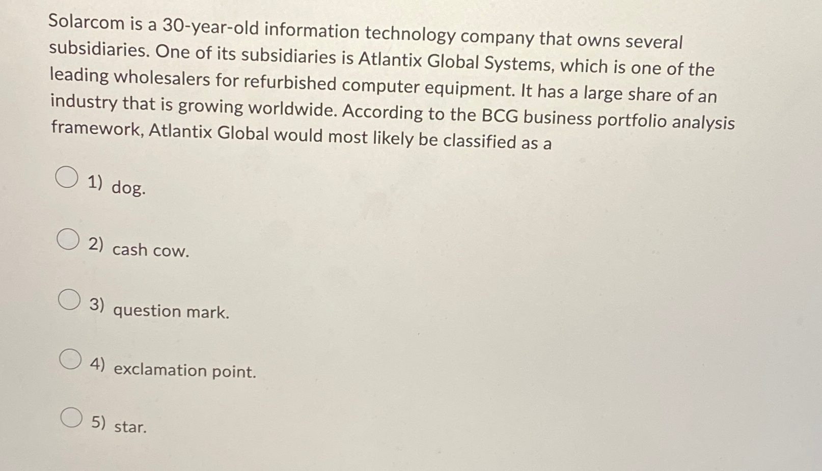  Solarcom is a 30-year-old information technology company that owns several subsidiaries.