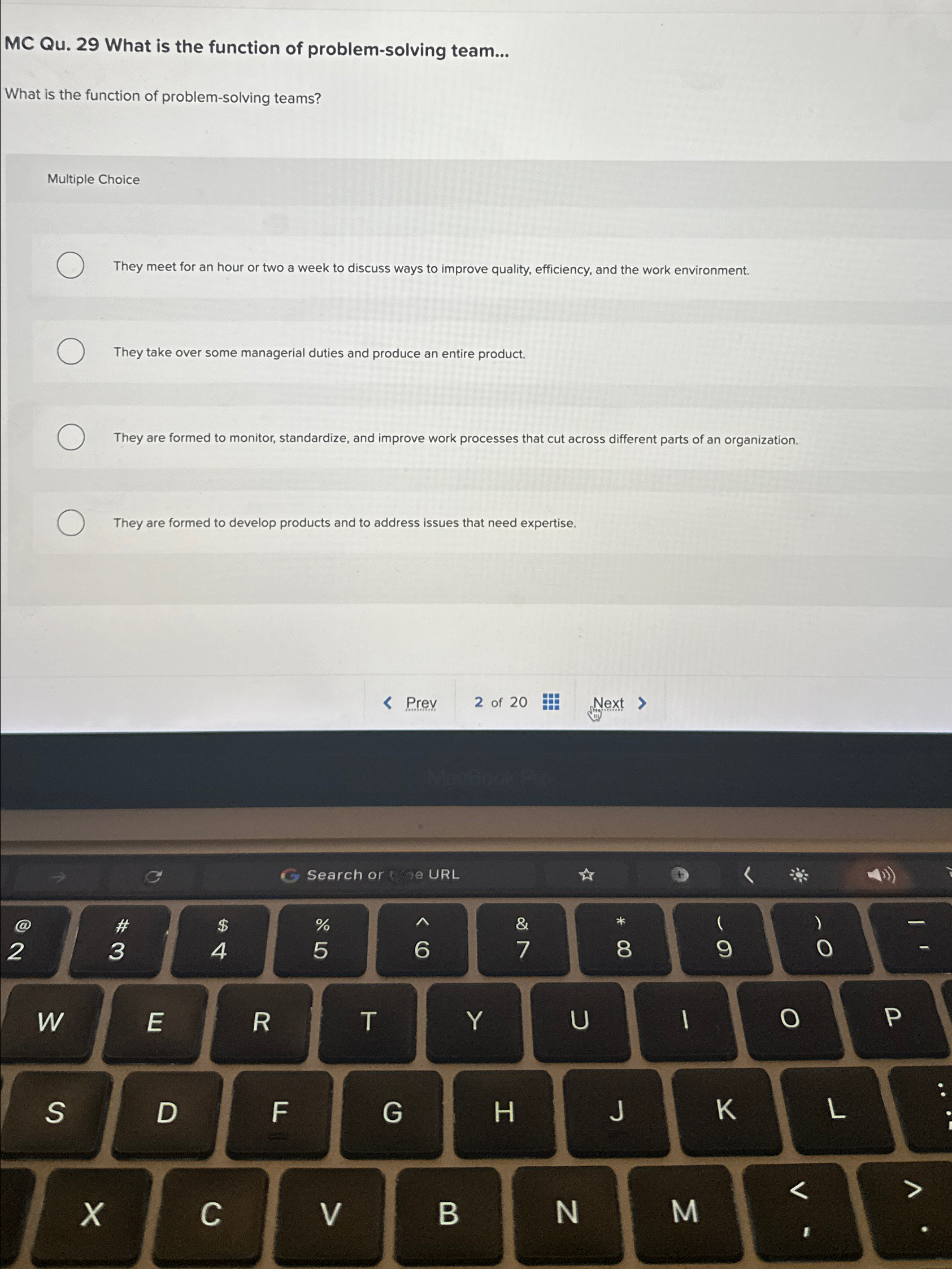  MC Qu.29 What is the function of problem-solving team... What is