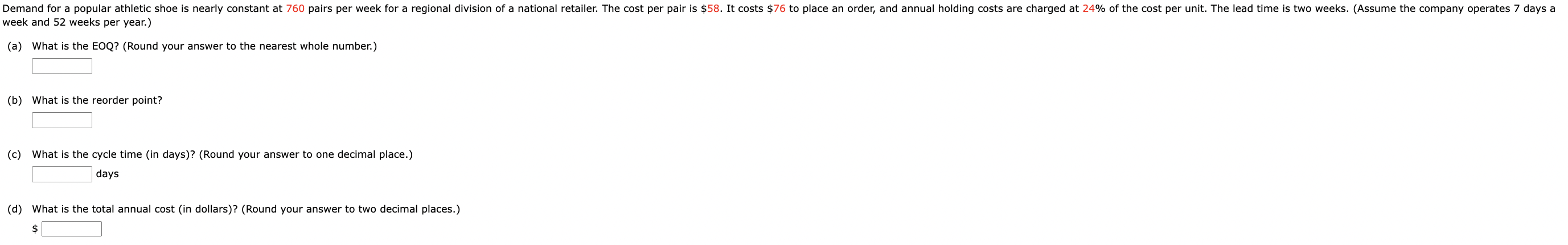 Please answer will rate eek and 52 weeks per year.) a) What