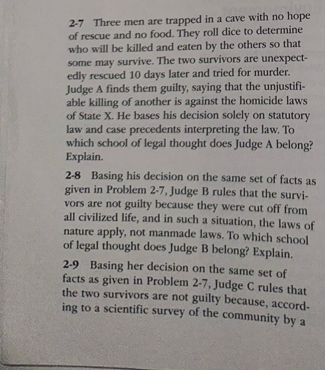  2-7 Three men are trapped in a cave with no hope