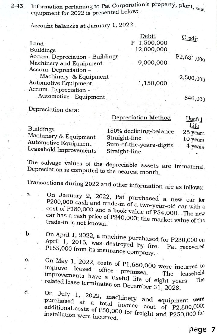 of property, plant and equipment at revalued amount less any subsequent accumulated