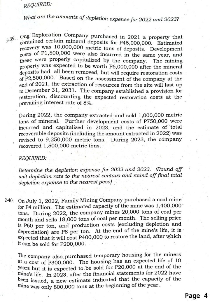depreciation and subsequent impairment losses. Page 131, 2022, the asset's fair value