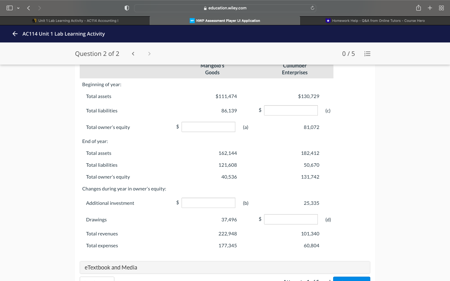  > education.wiley.com + 189 Unit 1 Lab Learning Activity - AC114