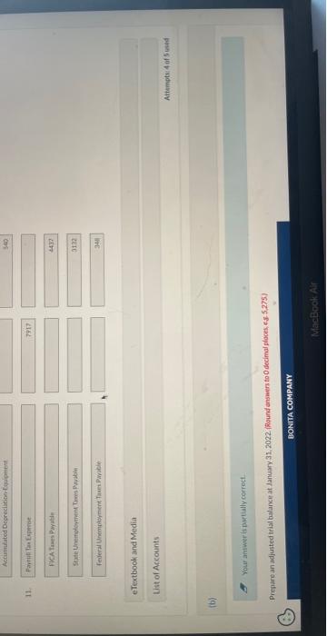 Entry2. Trial Balance3. Income statement4. Owner Equity Statement5. Balance sheet \fAccumulated Depreciation