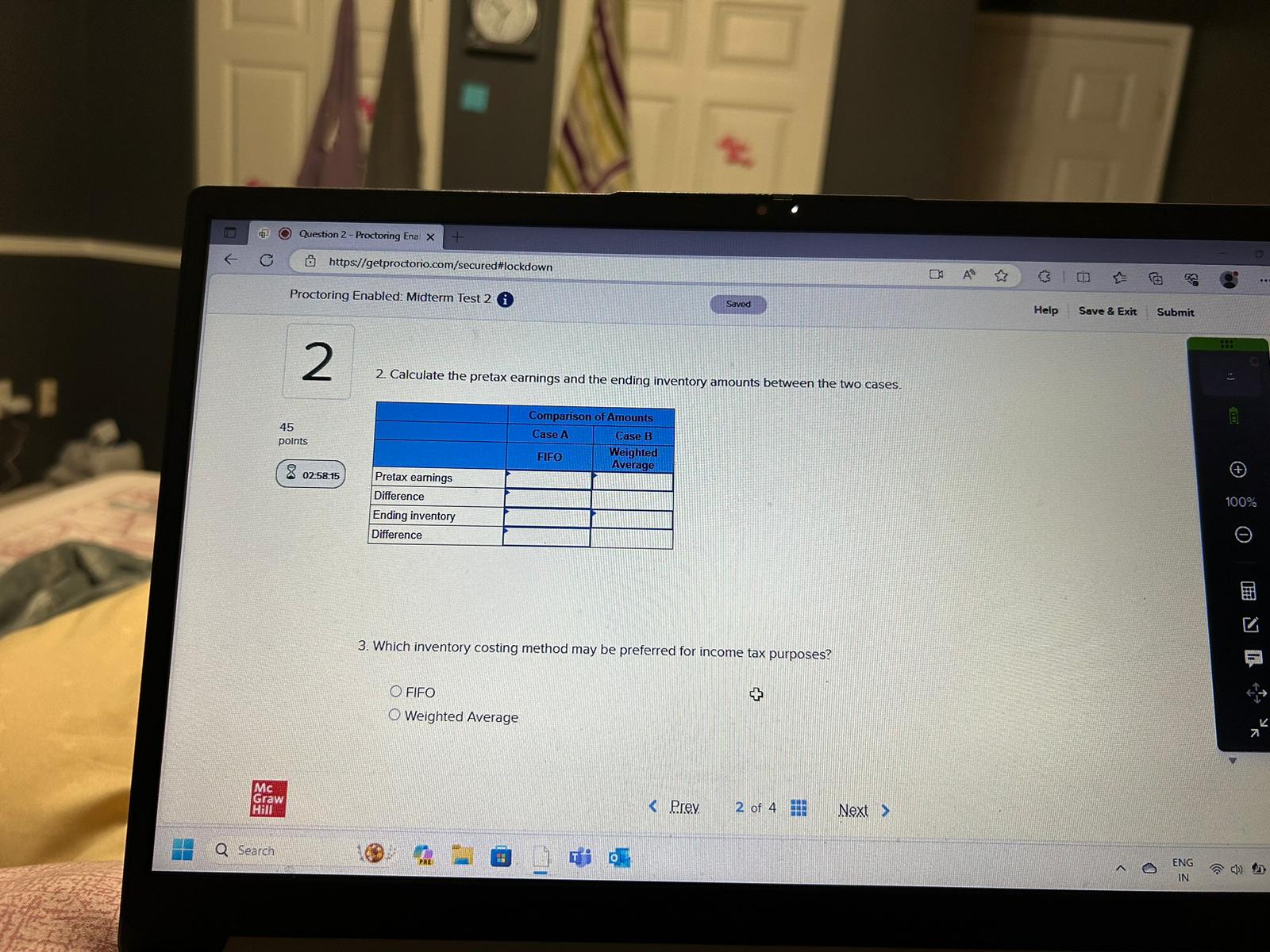 Submit 2 Lunar Company uses a perpetual inventory system. The company's accounting