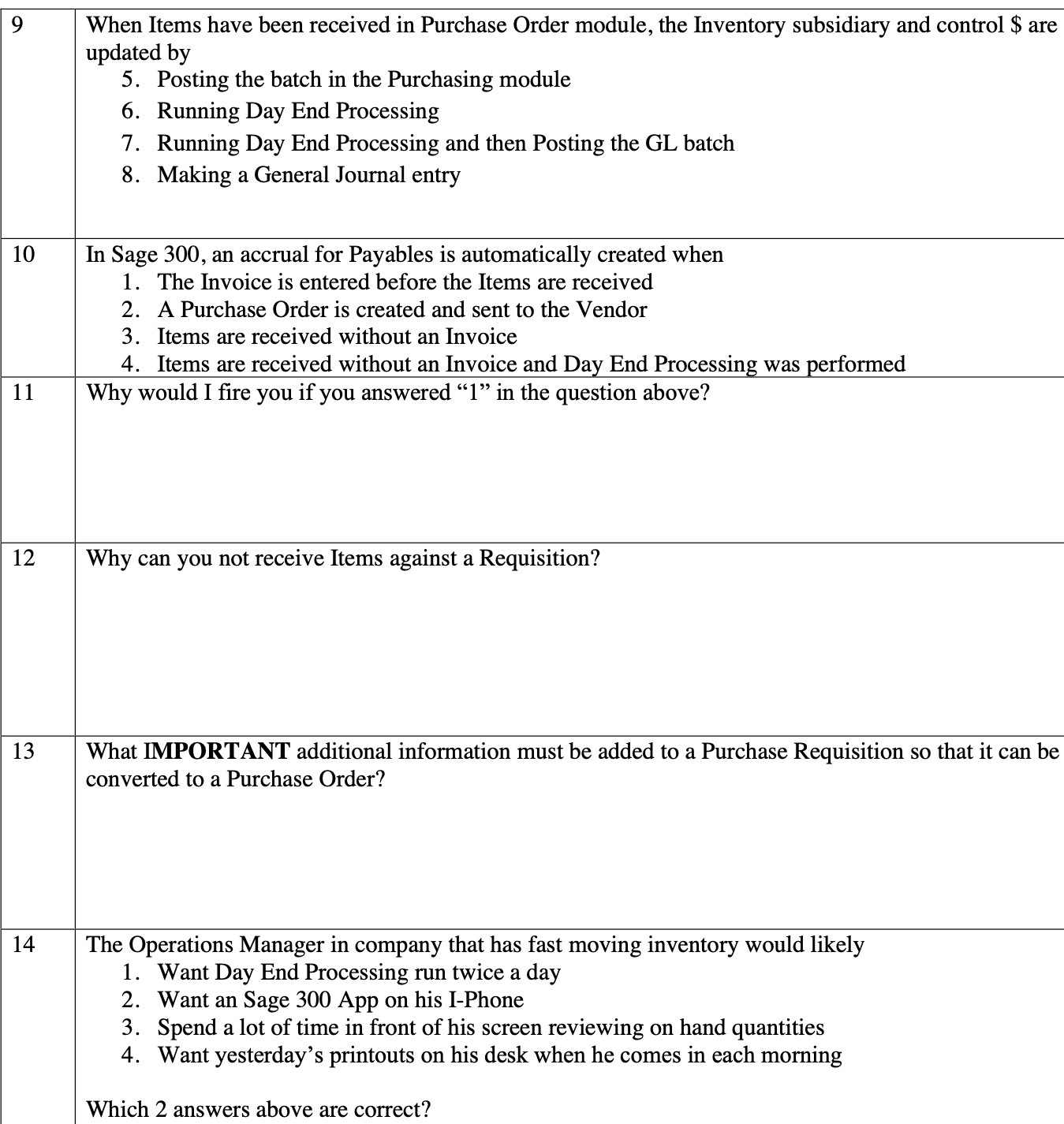  When Items have been received in Purchase Order module, the Inventory