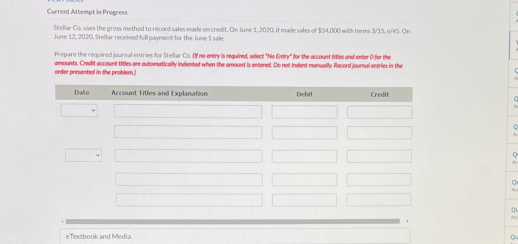 Please fill out every single box correctly please Current Attempt in Progress