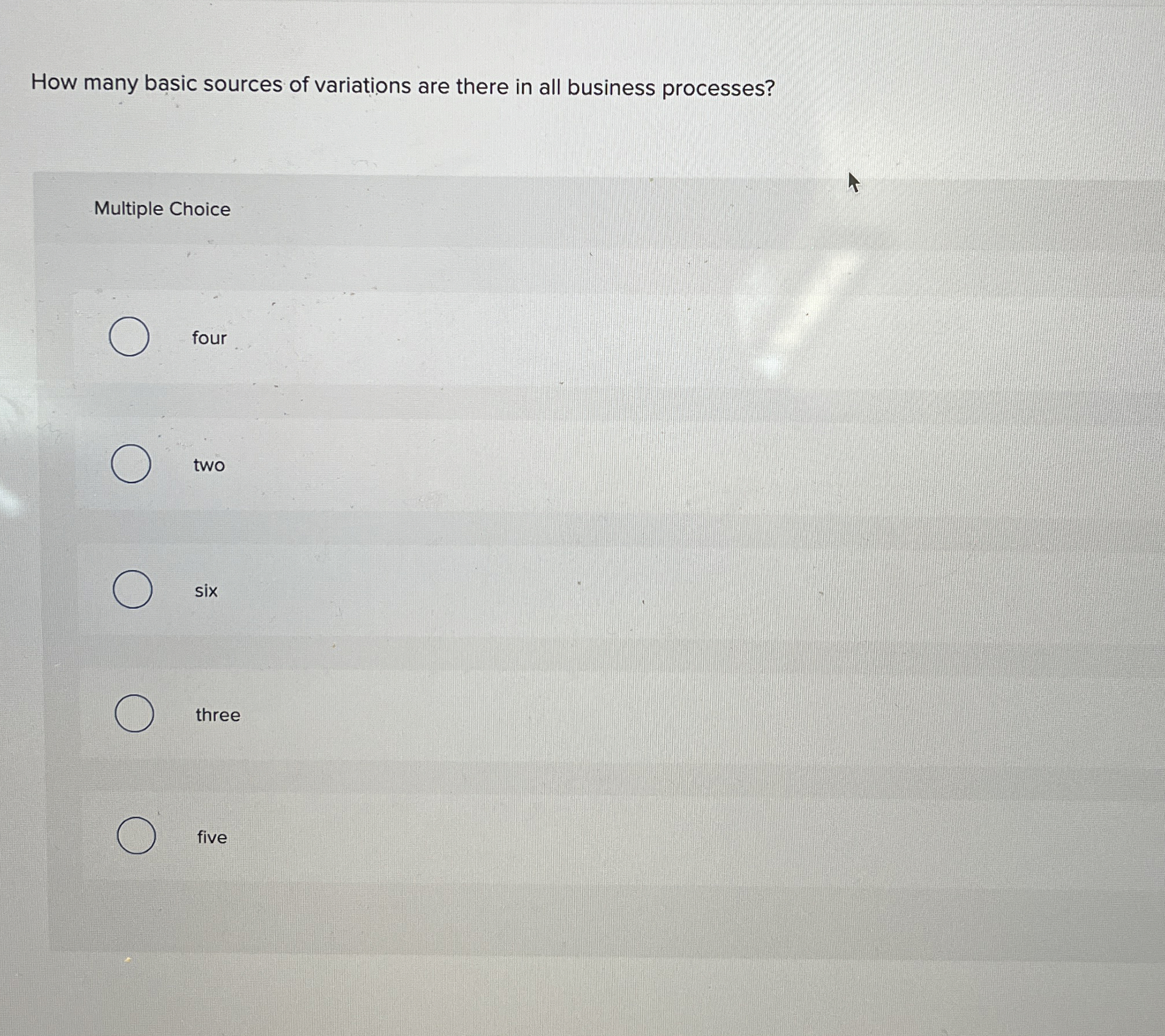  How many basic sources of variations are there in all business