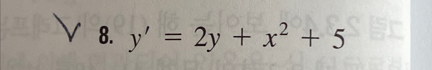  88.y'=2y+x2+5 