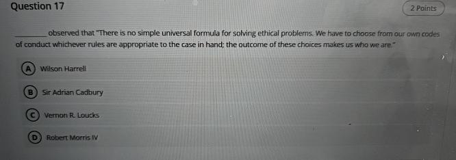  Question 17 observed that "There is no simple universal formula for