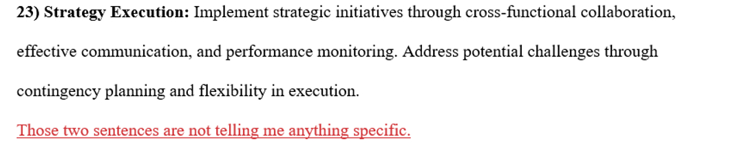  Strategy Execution: Implement strategic initiatives through cross-functional collaboration, effective communication, and