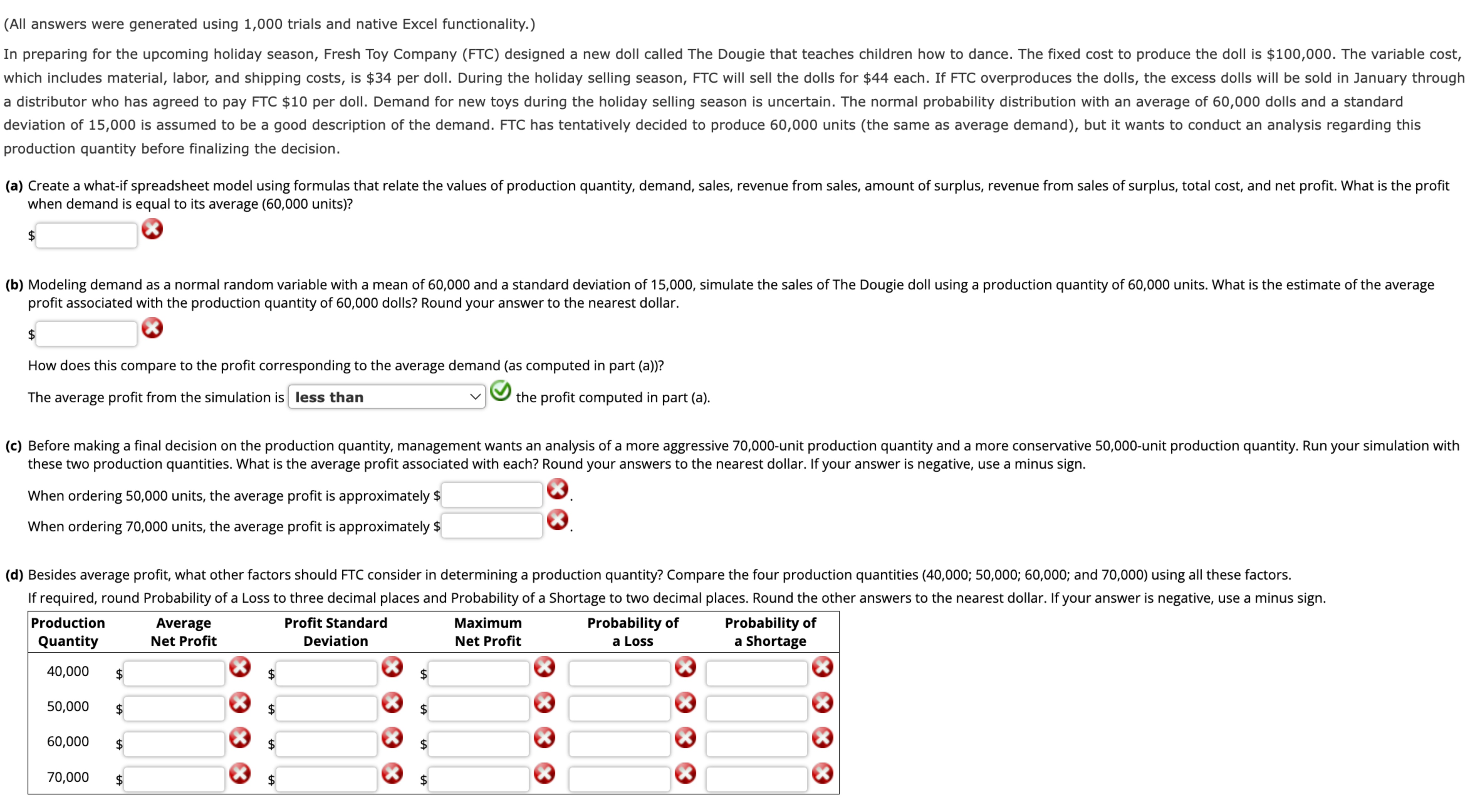  Please help me and explain this problem with excel. Please give