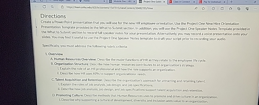  Home Module Five = His! Projed One Gulkte Cless in Conned