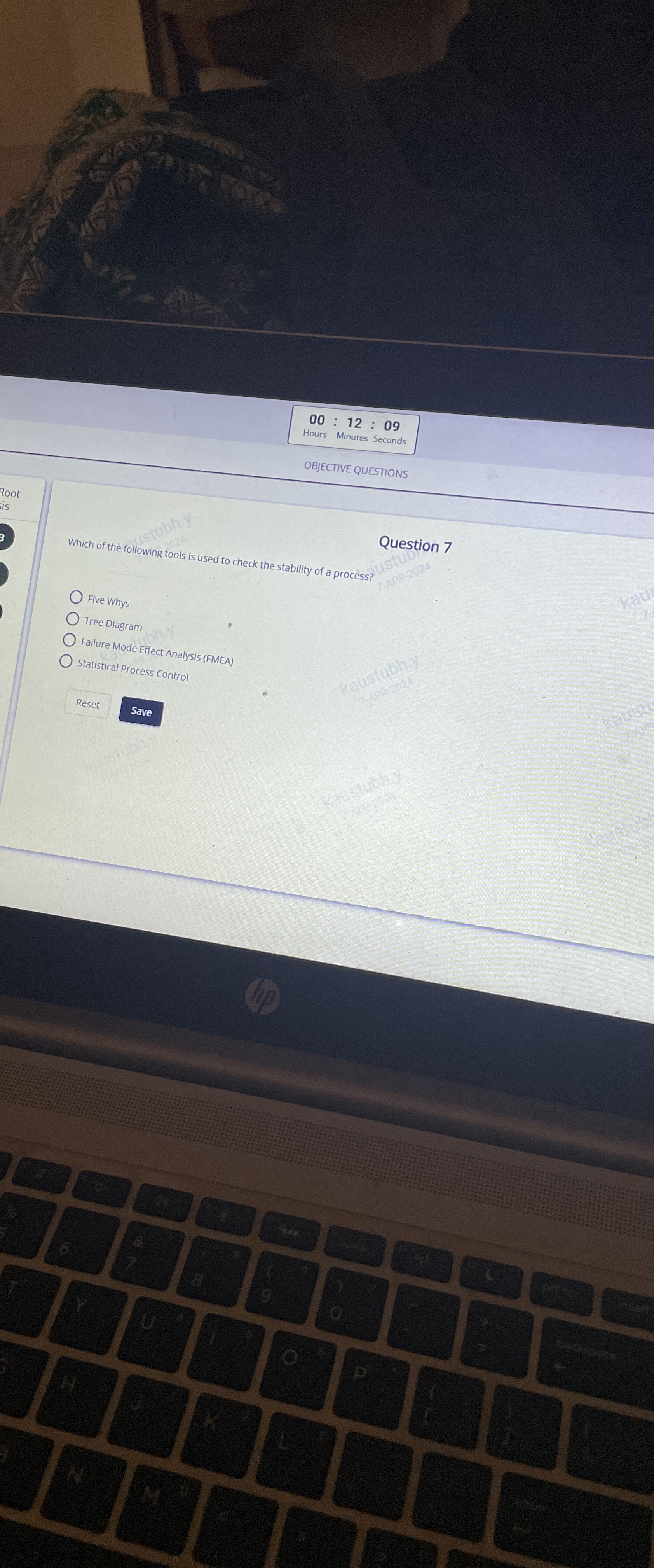  00:12:09 Hours Minutes Seconds OBJECTIVE QUESTIONS Question 7 Which of the