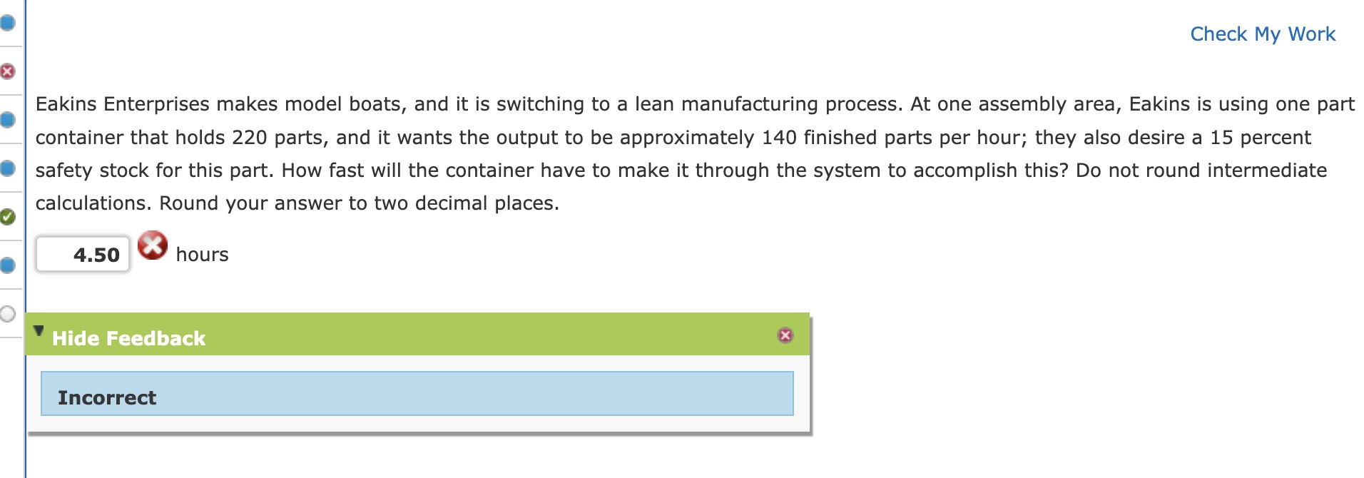  Refer to picture for full problem please! Eakins Enterprises makes model