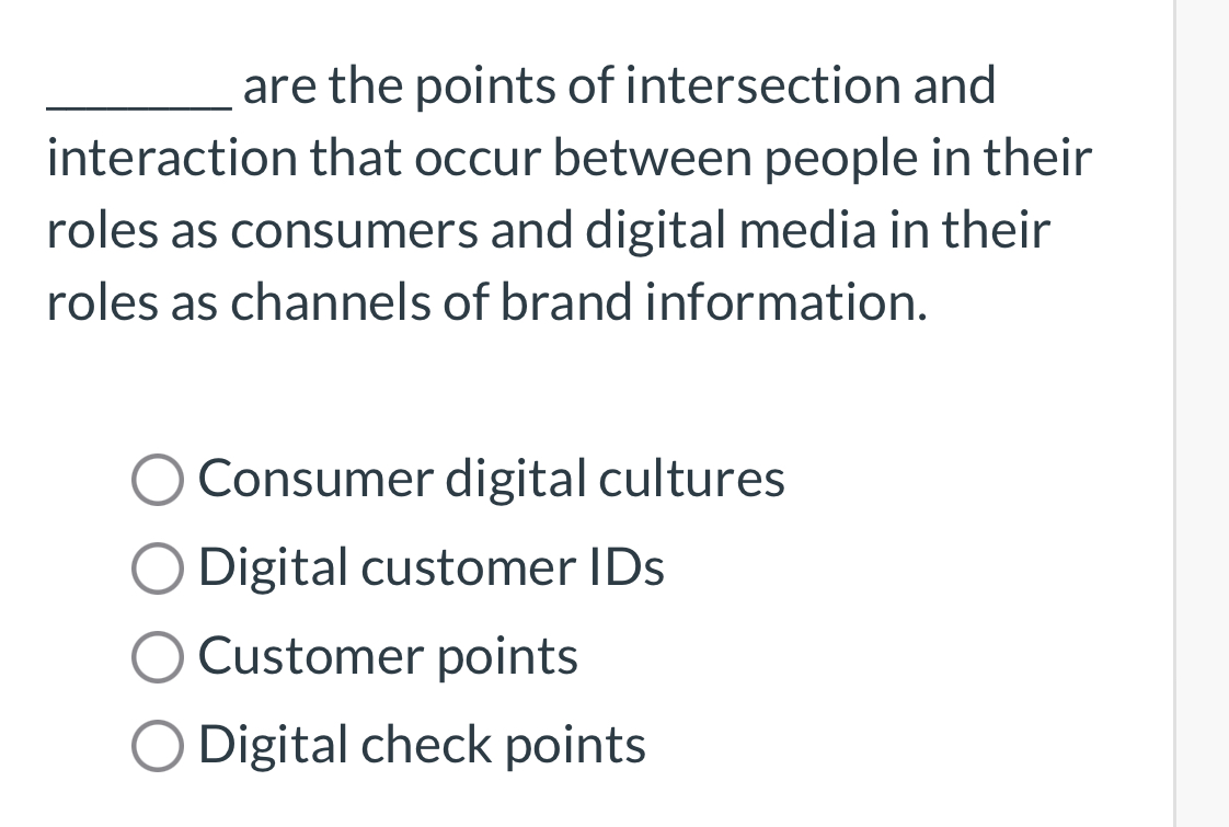  are the points of intersection and interaction that occur between people