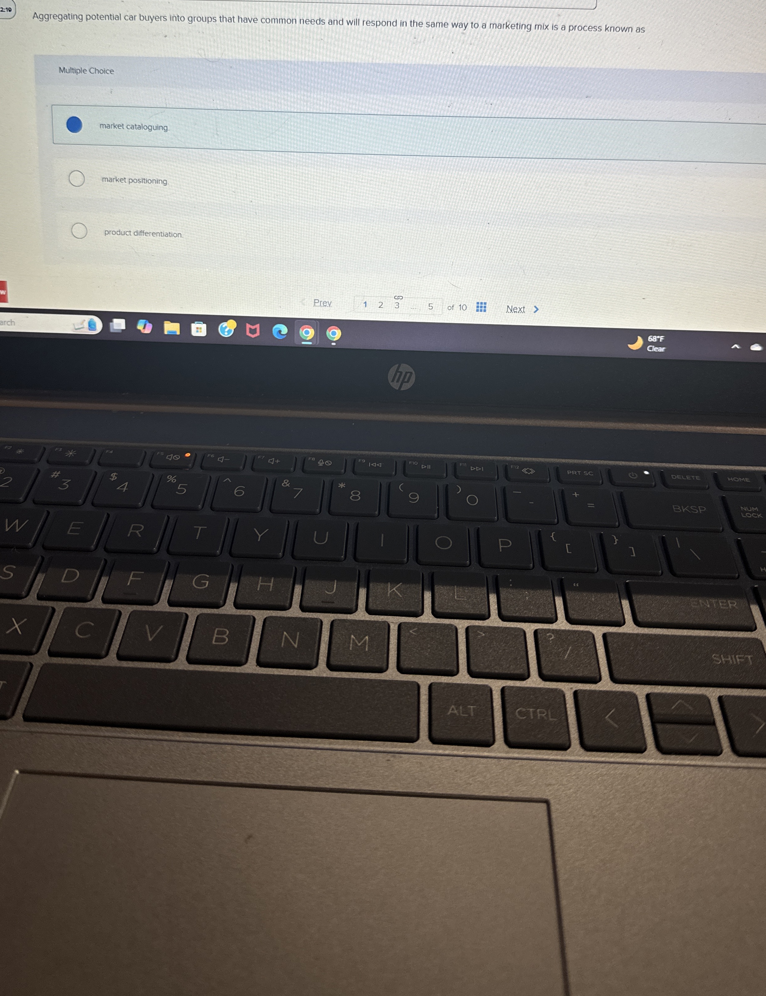  Aggregating potential car buyers into groups that have common needs and