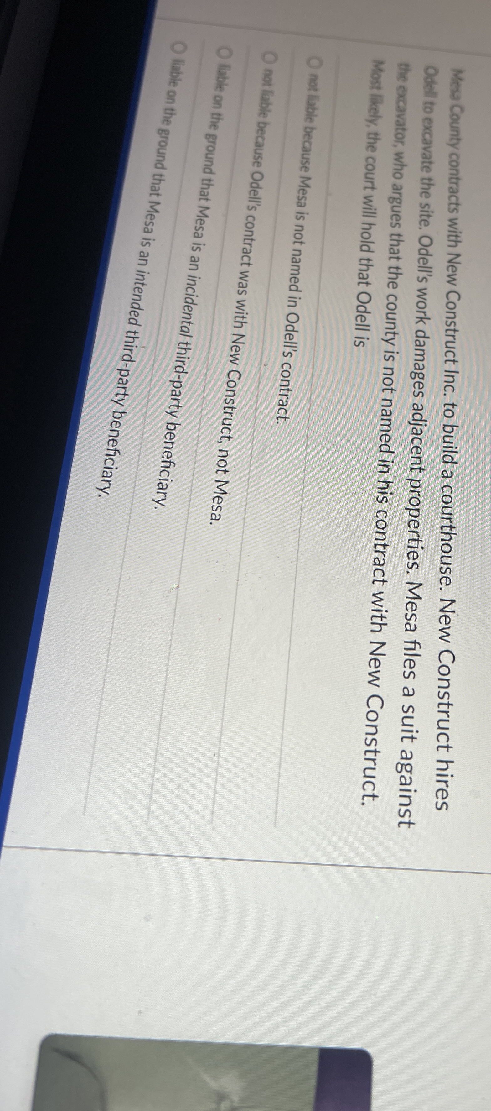  Mes County contracts with New Construct Inc. to build a courthouse.