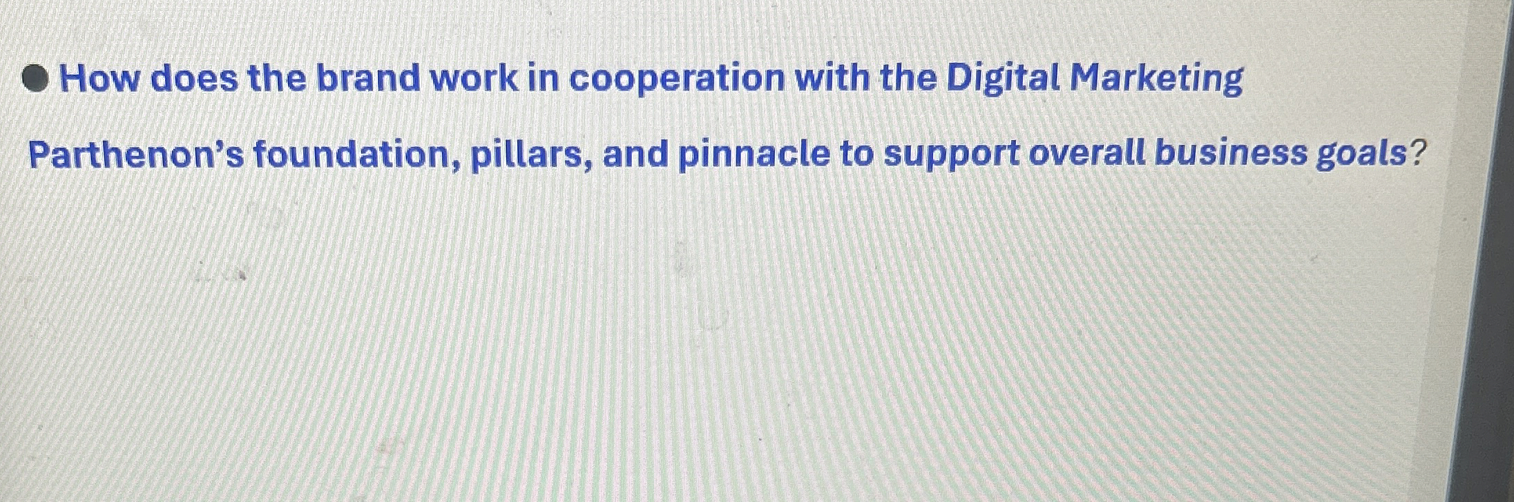  How does the brand work in cooperation with the Digital Marketing