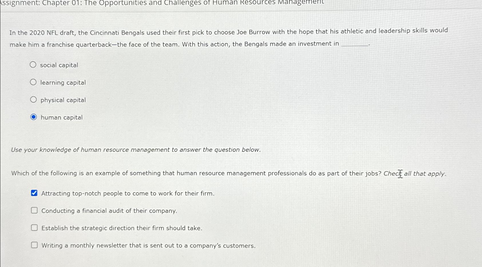  In the 2020 NFL draft, the Cincinnati Bengals used their first