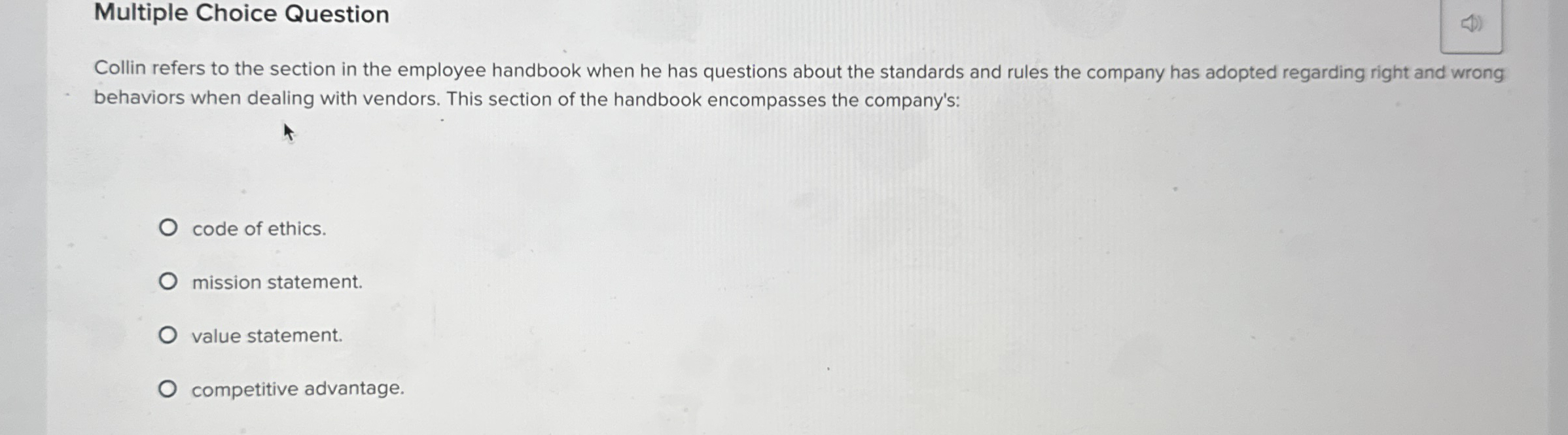  Multiple Choice Question Collin refers to the section in the employee