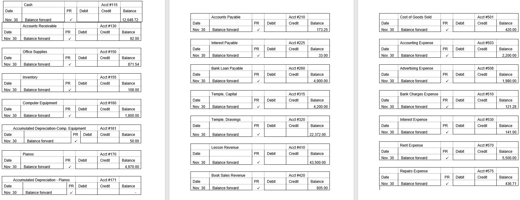 your bank reconciliation.Finally, post your adjusting entries to the general ledger and
