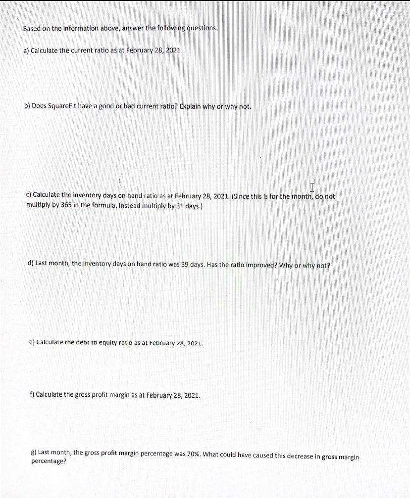 Sheet As at January 31 , 2021 Assets Cash $35,600 Accounts Receivable