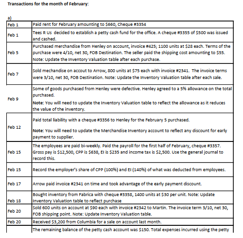 of the end of that month. They use perpetual inventory system and