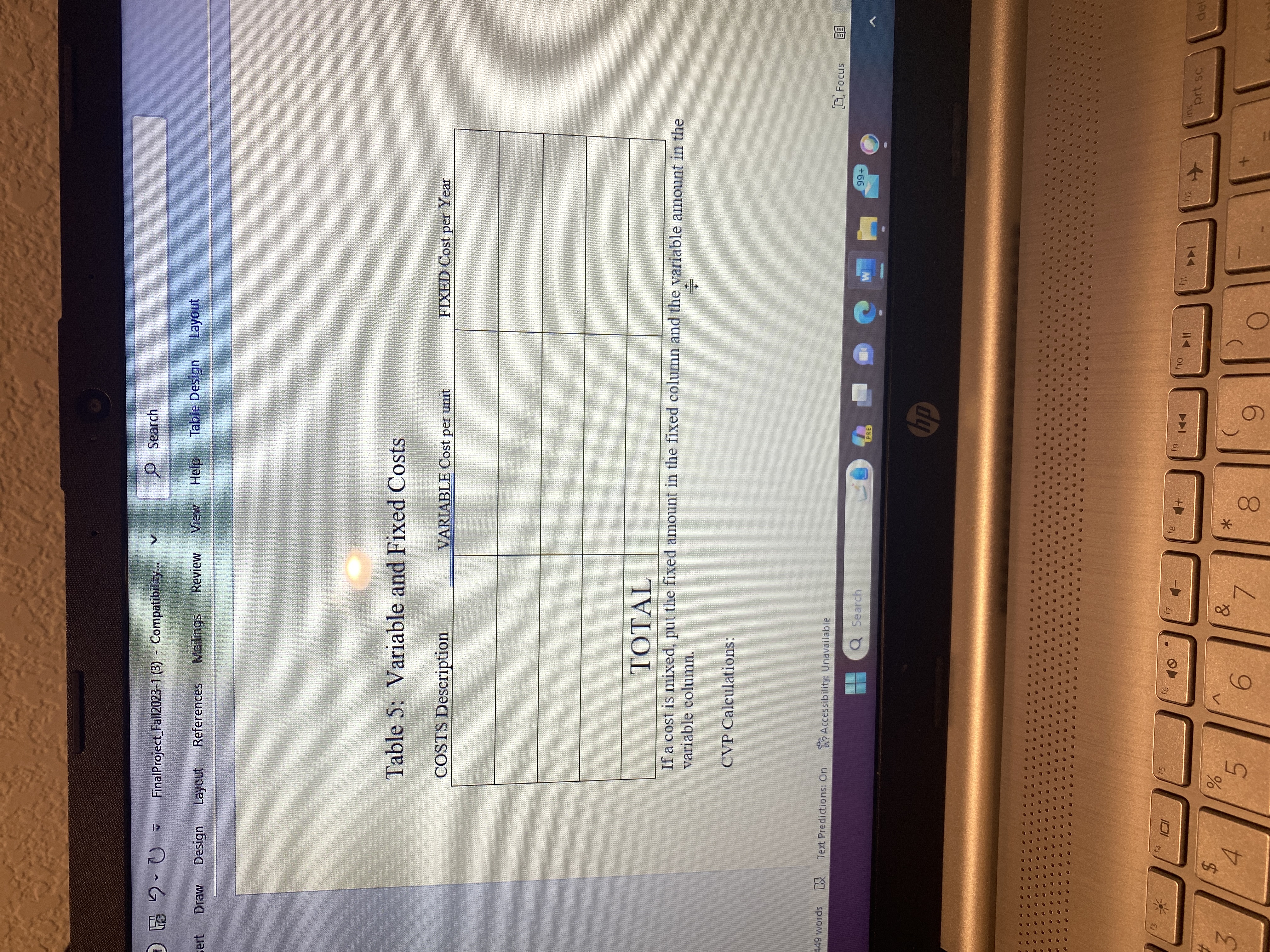 the information for the last six months on the actual manufacturing overhead