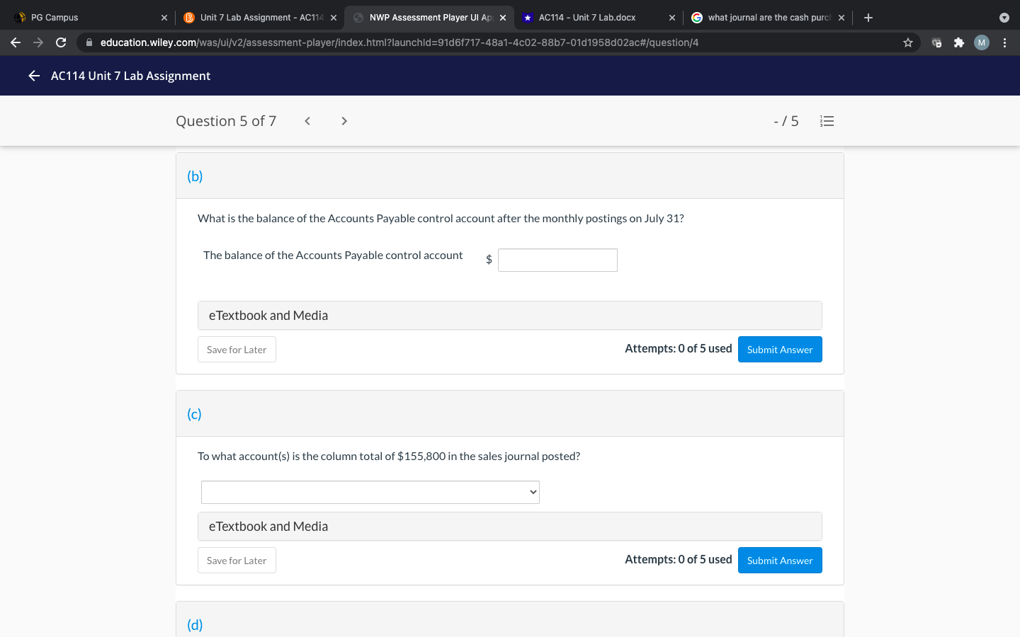 PG Campus B Unit 7 Lab Assignment - AC114 x NWP