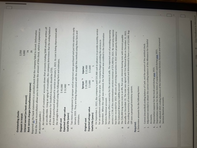 services and sells extermination products manufactured by 30 other companies. Following is