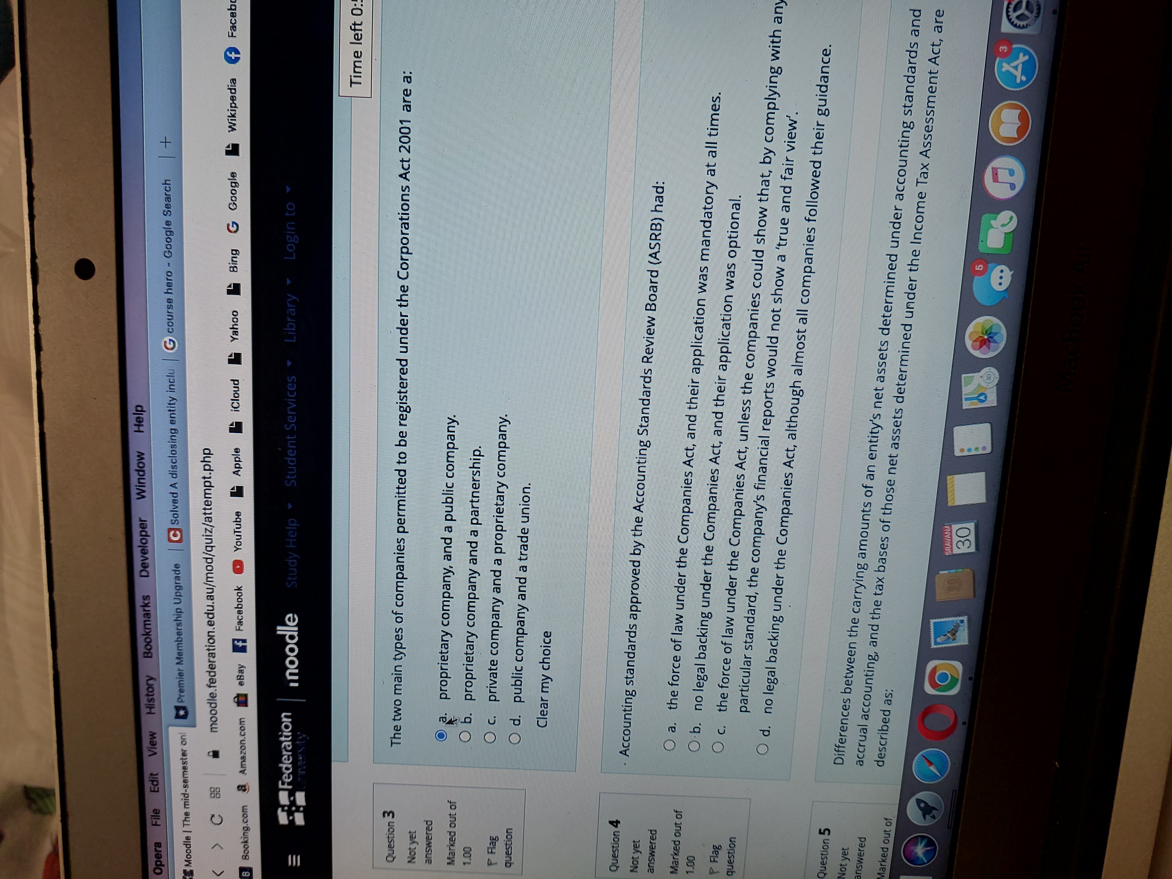  Opera File Edit View History Bookmarks Developer Window G course hero