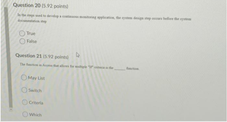 a continuous monitoring application, the system design step occurs before the system