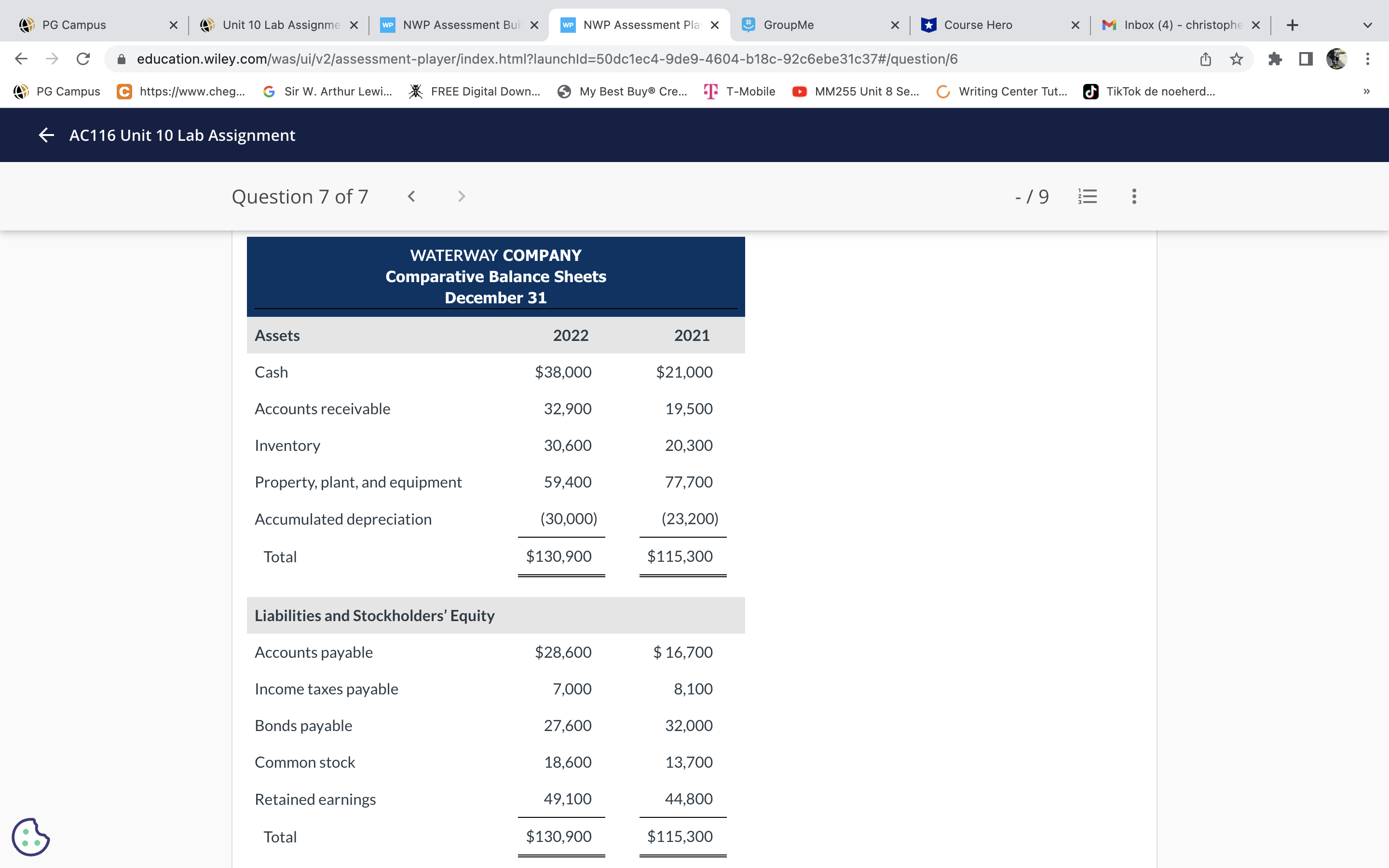 PG Campus X Unit 10 Lab Assignme X WP NWP Assessment