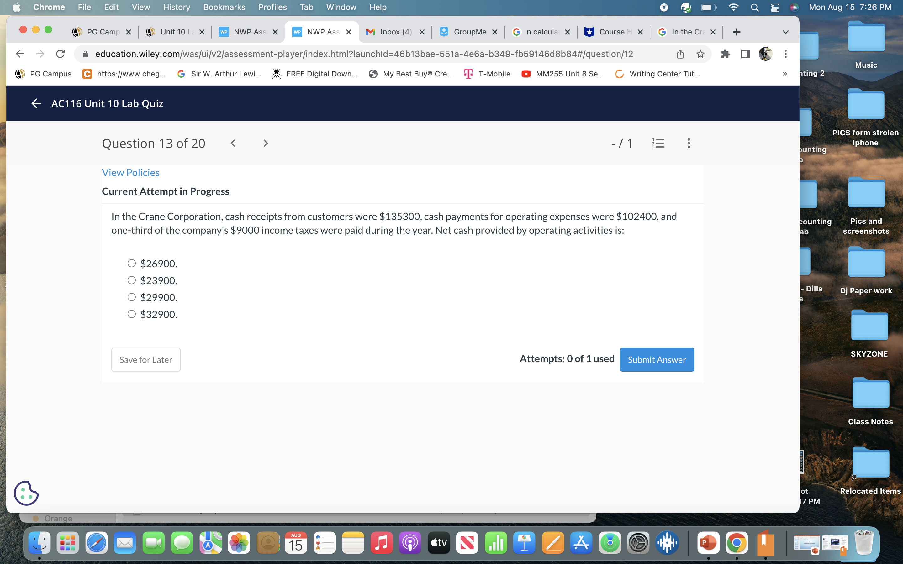 Chrome File Edit View History Bookmarks Profiles Tab Window Help 2