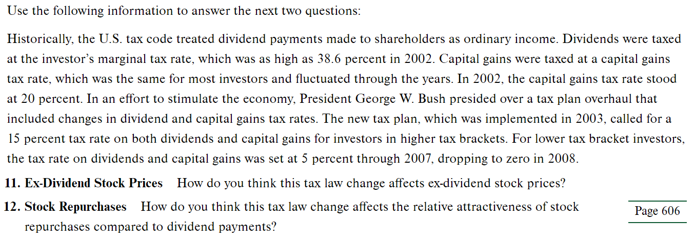 please answer Use the following information to answer the next two questions: