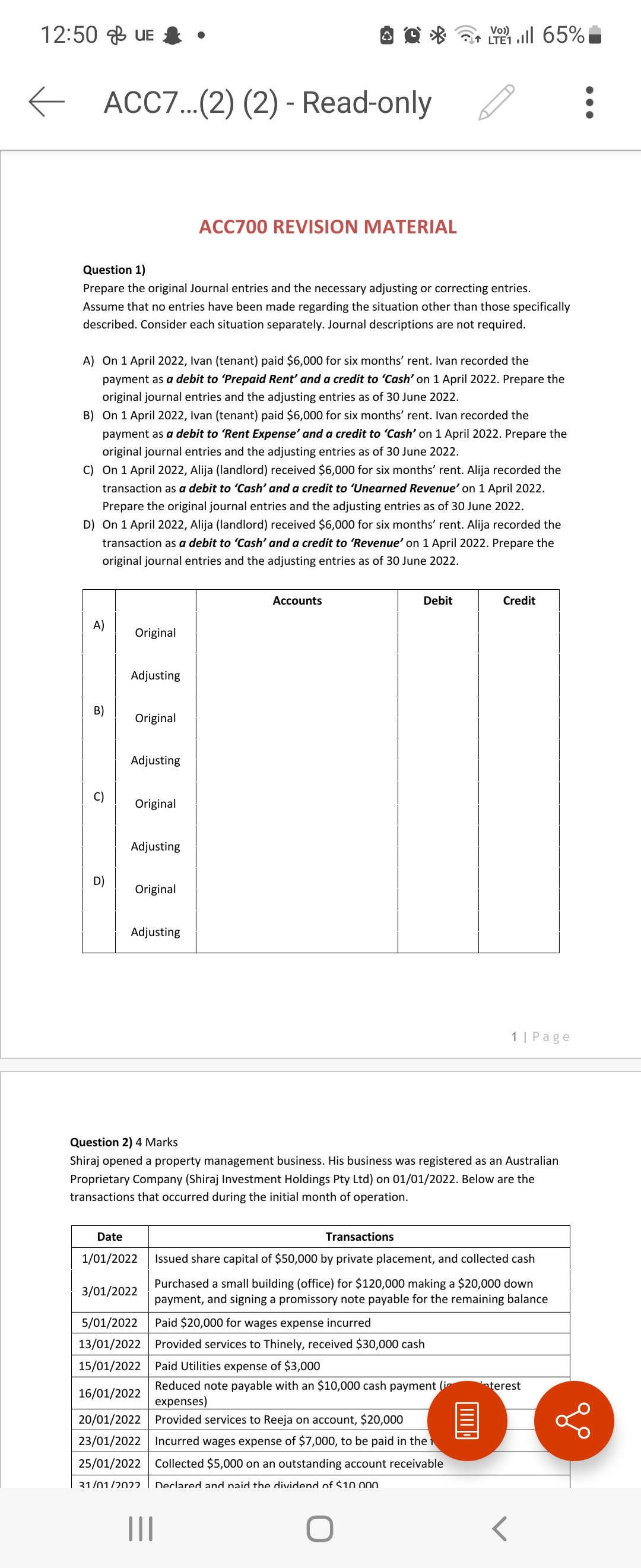 12:50 & UE & . 6 0 & t Le.Ill 65%