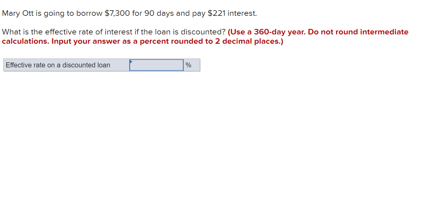 Do not round intermediate calculations. Input your final answers as a percent