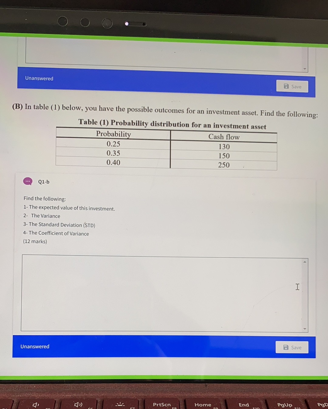 the end of the paper. PLEASE TYPE YOUR ANSWERS IMMEDIATELY FOLLOWING EACH