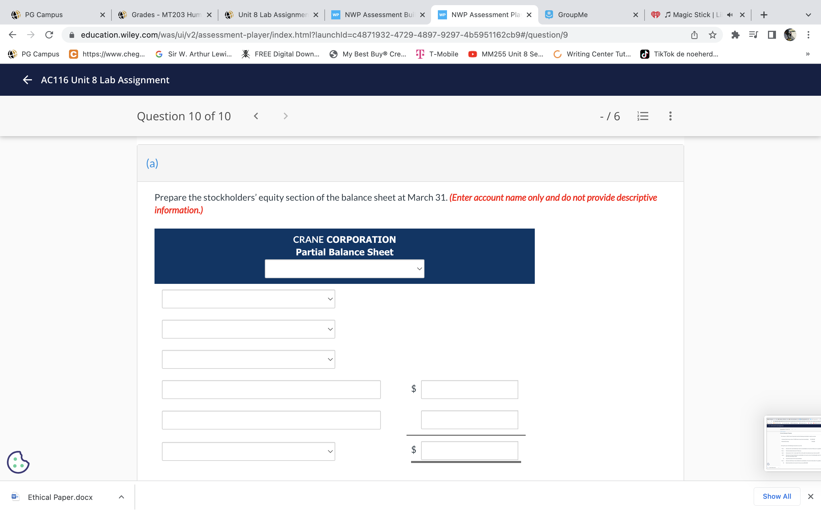 Assignmen X WP NWP Assessment Bui X WP NWP Assessment Pla X