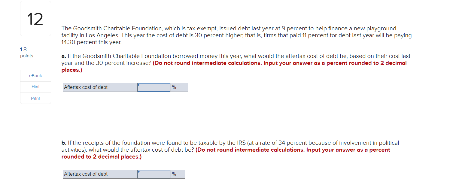 to provide an 5 percent return and can be financed at 2