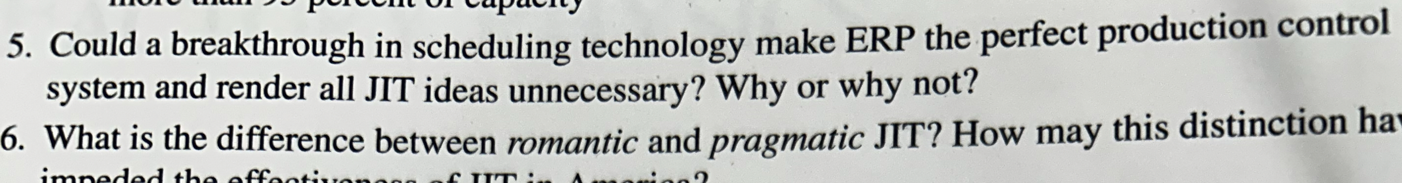  Could a breakthrough in scheduling technology make ERP the perfect production