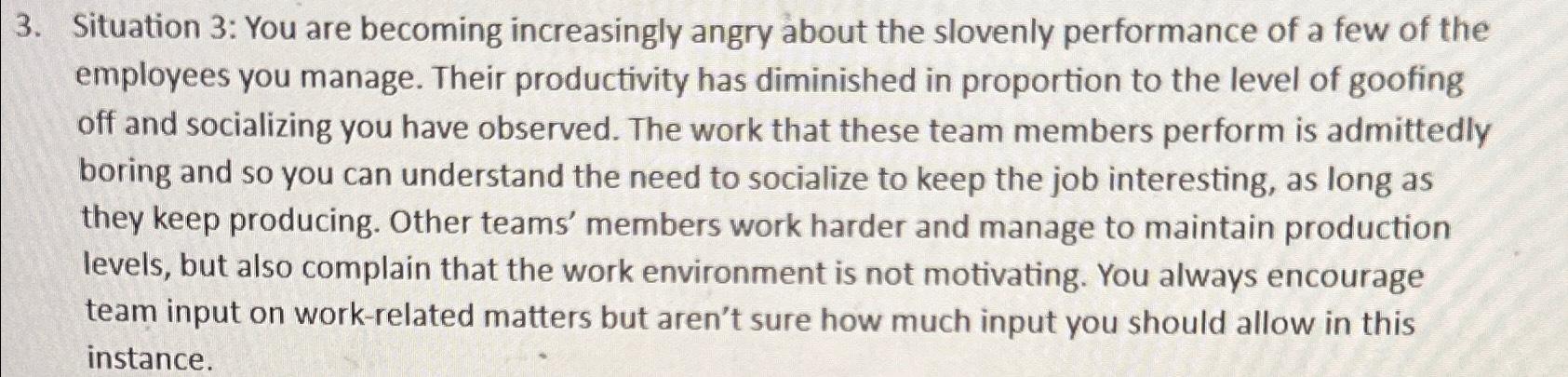  Read each scenario and then decide whether you would use joint