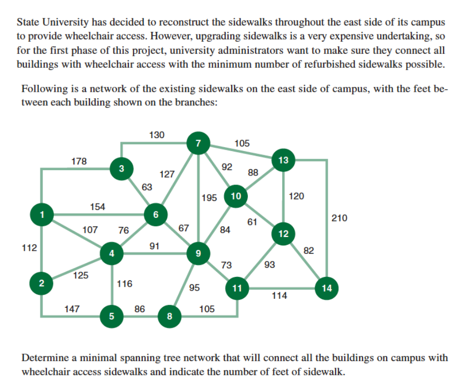  State University has decided to reconstruct the sidewalks throughout the east