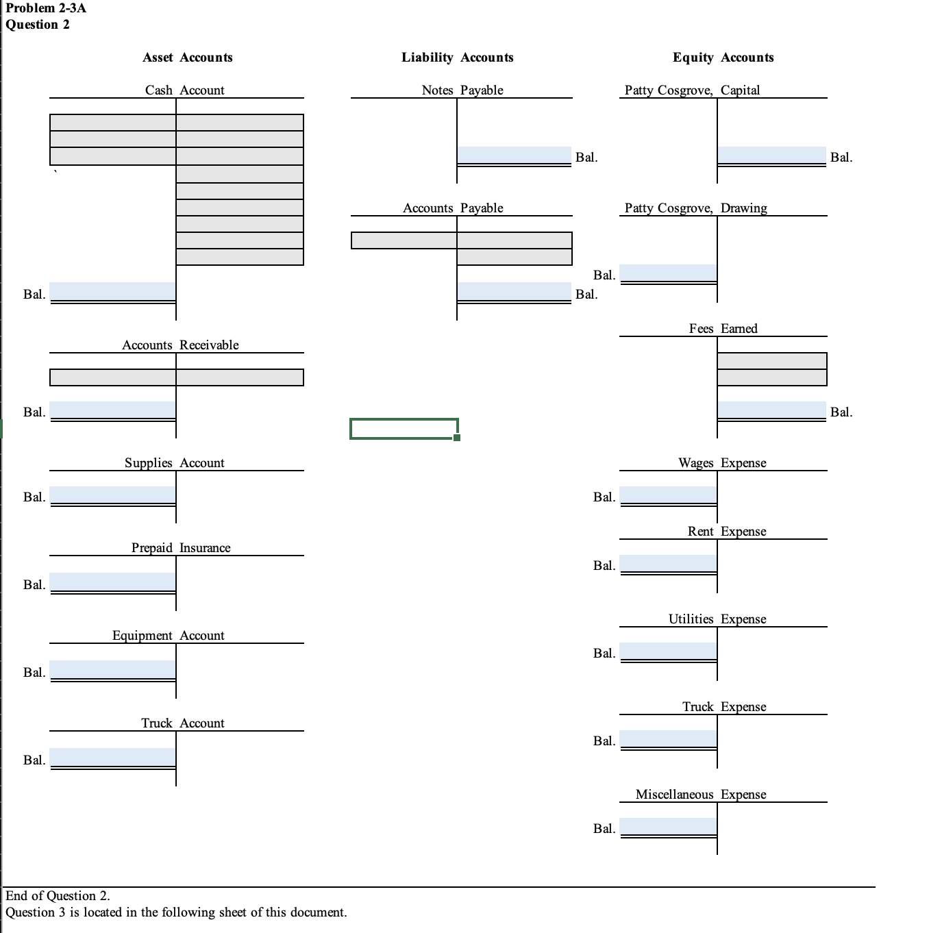 expenses, $650. g. Paid office salaries, $3,000. h. Determined that the cost