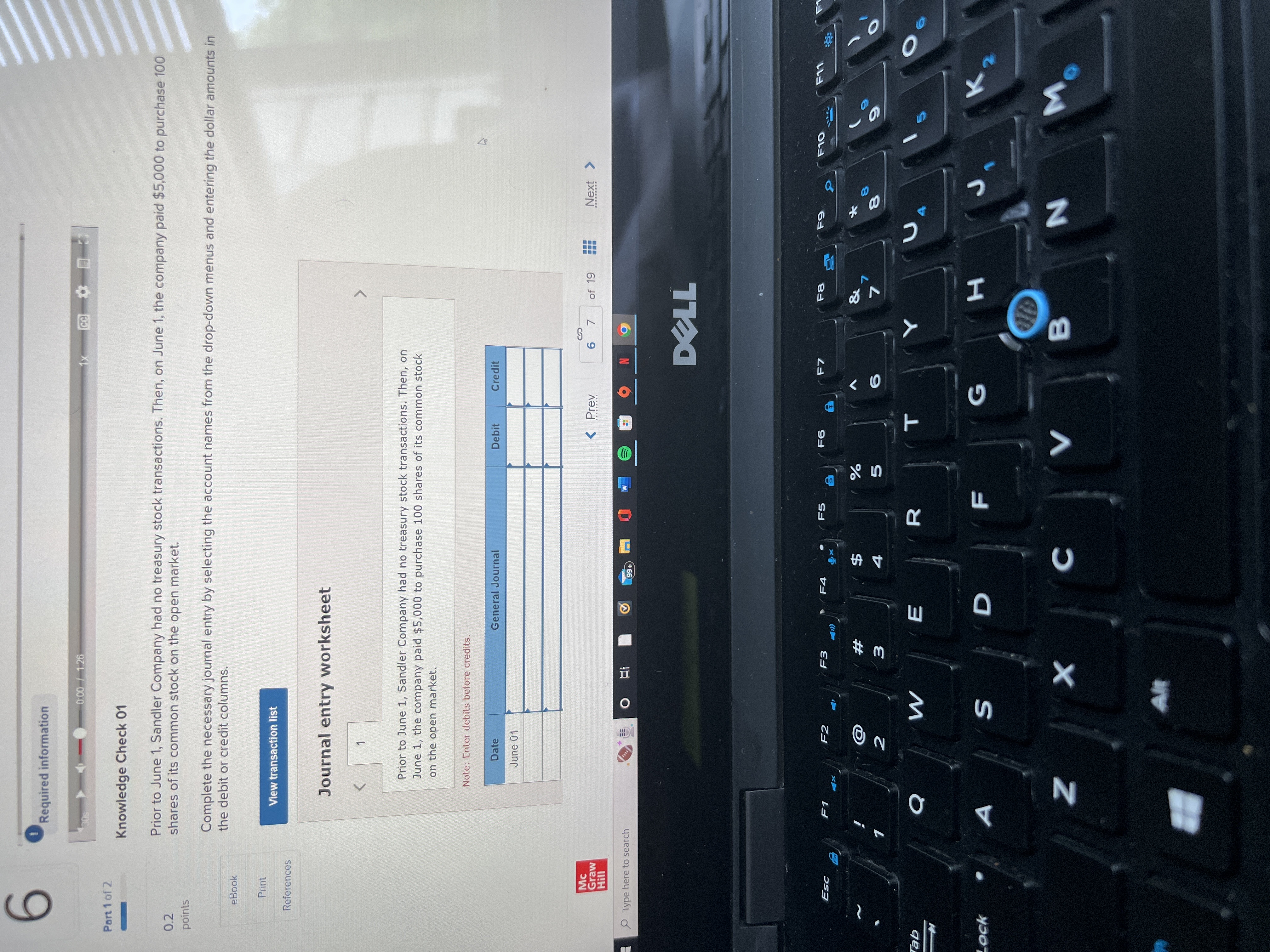share. 0.2 points Complete the necessary journal entry by selecting the account