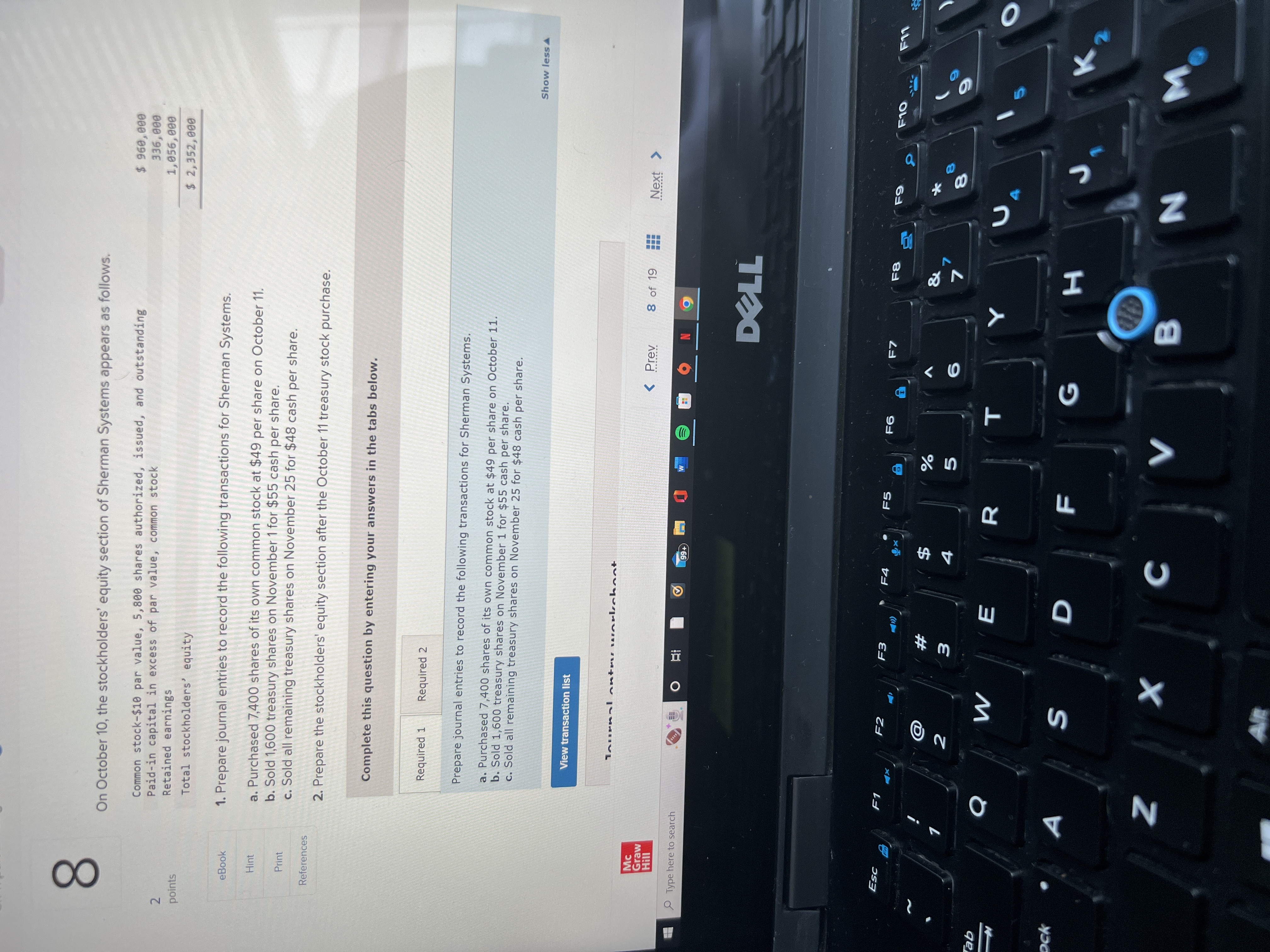 debit or credit columns. eBook Print View transaction list References Journal entry