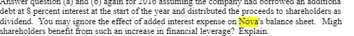 Answer question (a) did (D) again for 2010 assuming the company