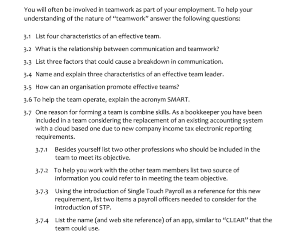 can you please add the answer You will often be Involved in