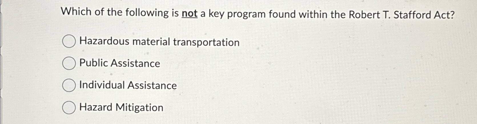  Which of the following is not a key program found within